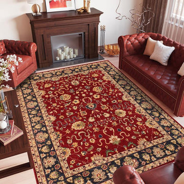 handmade Traditional Kafkaz Chobi Ziegler Red Blue Hand Knotted RECTANGLE 100% WOOL area rug 8 x 10